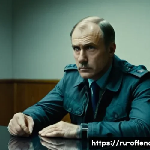 Home 30 범죄자의 언론 인터뷰 분석 - A tense, dimly lit interrogation room with a middle-aged male suspect sitting nervously at a metal t...